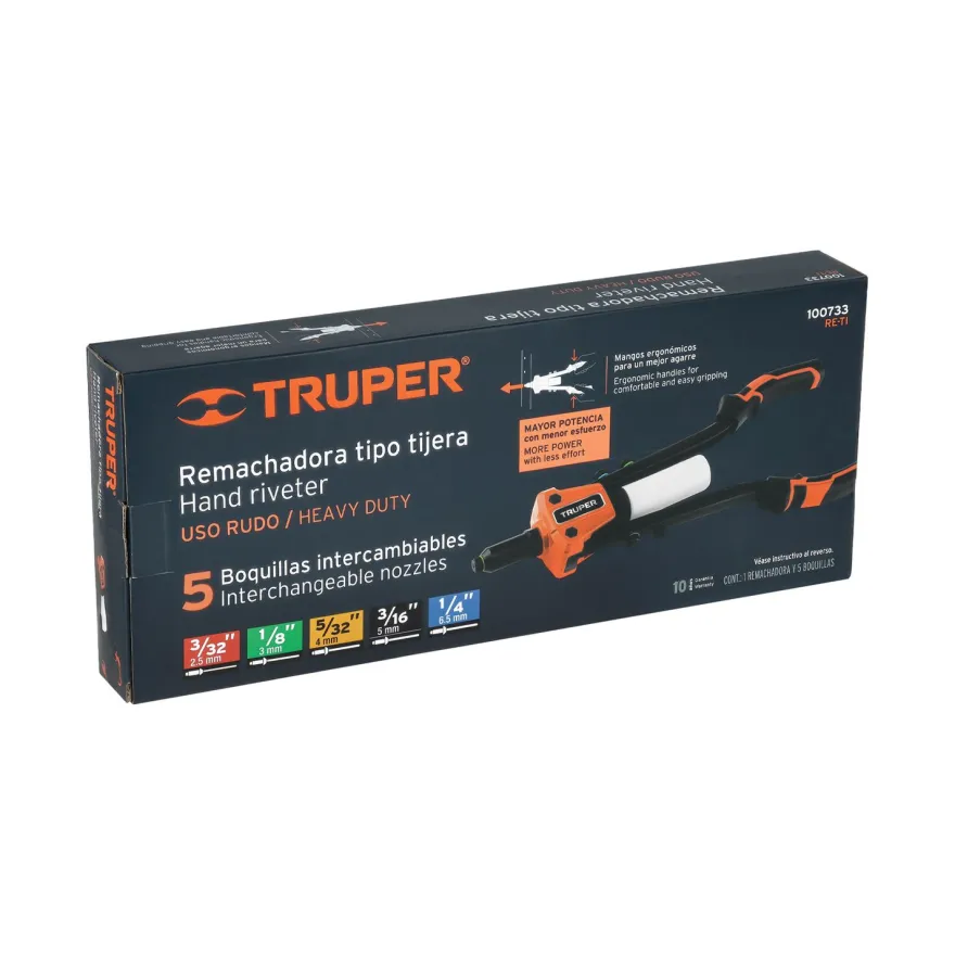 Popniittipihdit Truper, 2, 5–6, 5mm, 2.5–6.5