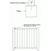 Porttielementti A27R 900x800 mm pystylauta ruskea