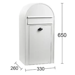 Postilaatikko Habo Midi 9444, valkoinen