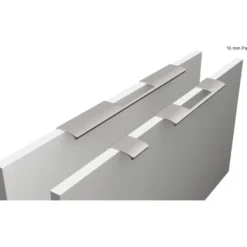 Profiilivedin Beslag Design Cliff Open, 40x41x18 mm, ruostumaton teräs