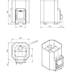 Puukiuas Stoveman 16, 8-16m³