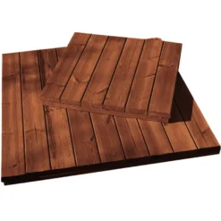 Puulaatta L1660R 600x600x16 mm ruskea