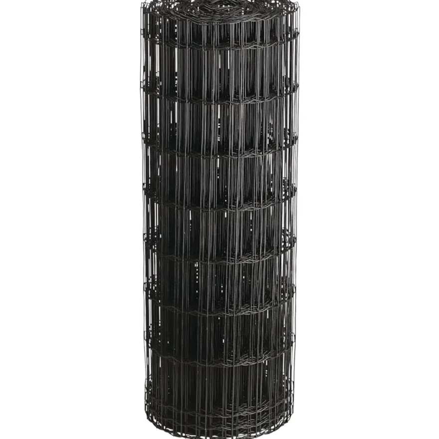 Puutarha-aita Hortus, 5x10cm, 2.1mm, 10m, 0% PVC, musta