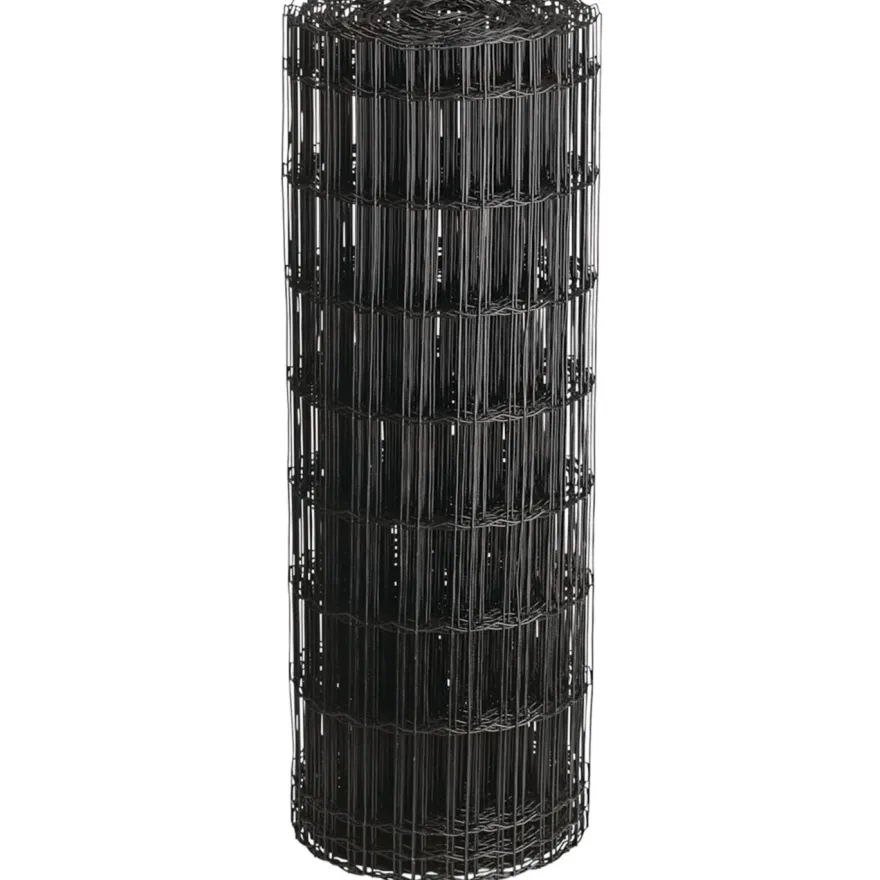 Puutarha-aita Hortus, 5x10cm, 0.8x25m, 0% PVC, musta