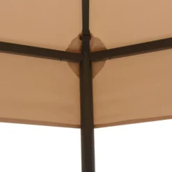 Puutarhakatos/paviljonki kuusikulmio 323x265 cm beige