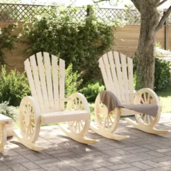 Puutarhan Adirondack-keinutuoli, täysi kuusi, eri pakkauskokoja (32794)