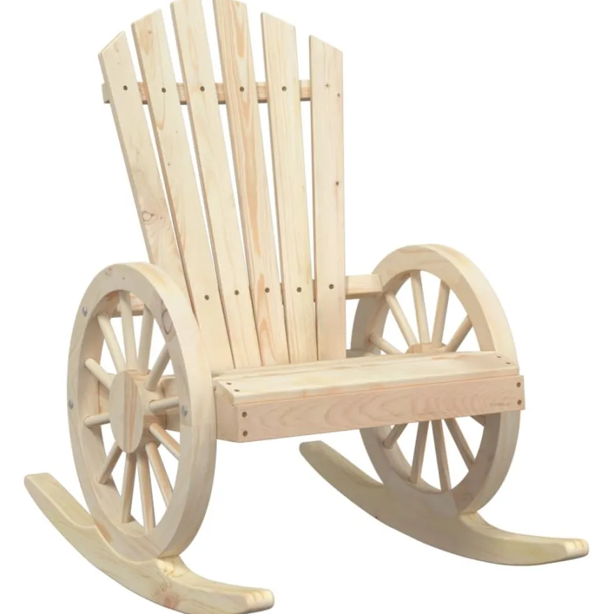 Puutarhan Adirondack-keinutuoli, täysi kuusi, eri pakkauskokoja (32794)