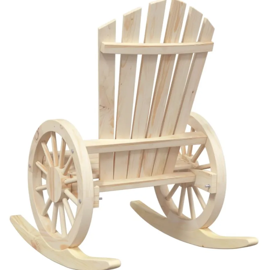 Puutarhan Adirondack-keinutuoli, täysi kuusi, eri pakkauskokoja (32794)