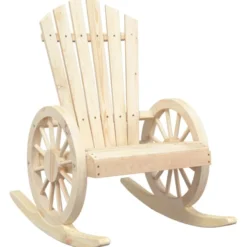 Puutarhan Adirondack-keinutuoli, täysi kuusi, eri pakkauskokoja (32794)