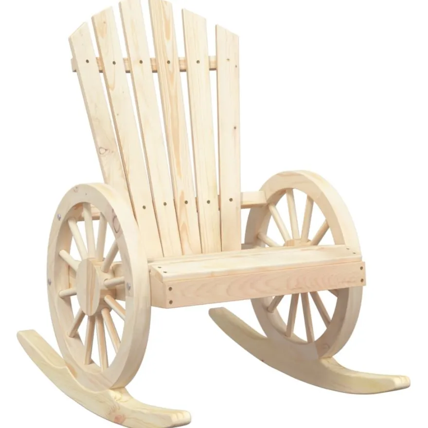 Puutarhan Adirondack-keinutuoli, täysi kuusi, eri pakkauskokoja (32794)