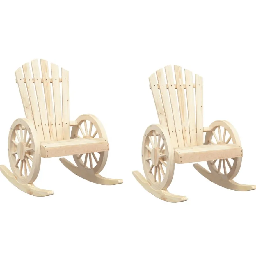 Puutarhan Adirondack-keinutuoli, täysi kuusi, eri pakkauskokoja (32794)