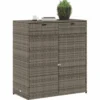 Puutarhan säilytyskaappi harmaa 105x55x113 cm polyrottinki