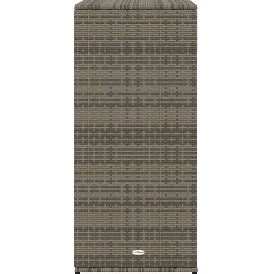 Puutarhan säilytyskaappi harmaa 105x55x113 cm polyrottinki
