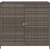 Puutarhan säilytyskaappi harmaa 83x45x76 cm polyrottinki