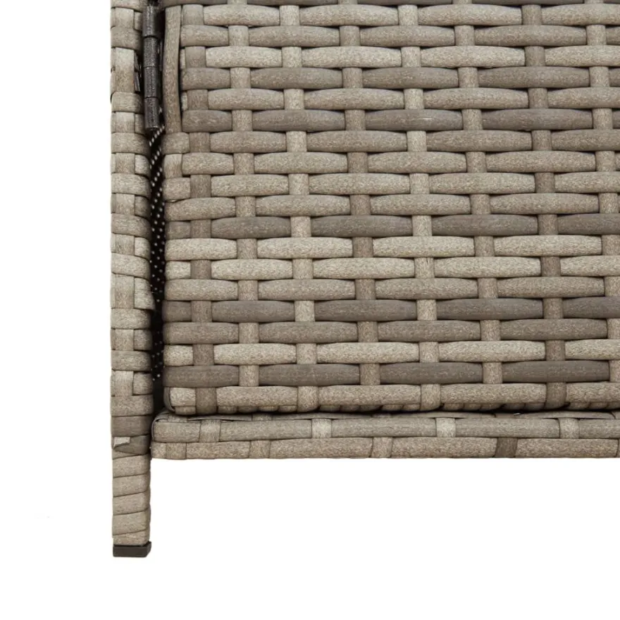 Puutarhan säilytyskaappi harmaa 83x45x76 cm polyrottinki