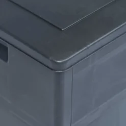 Puutarhan säilytyslaatikko, 320 litraa, musta