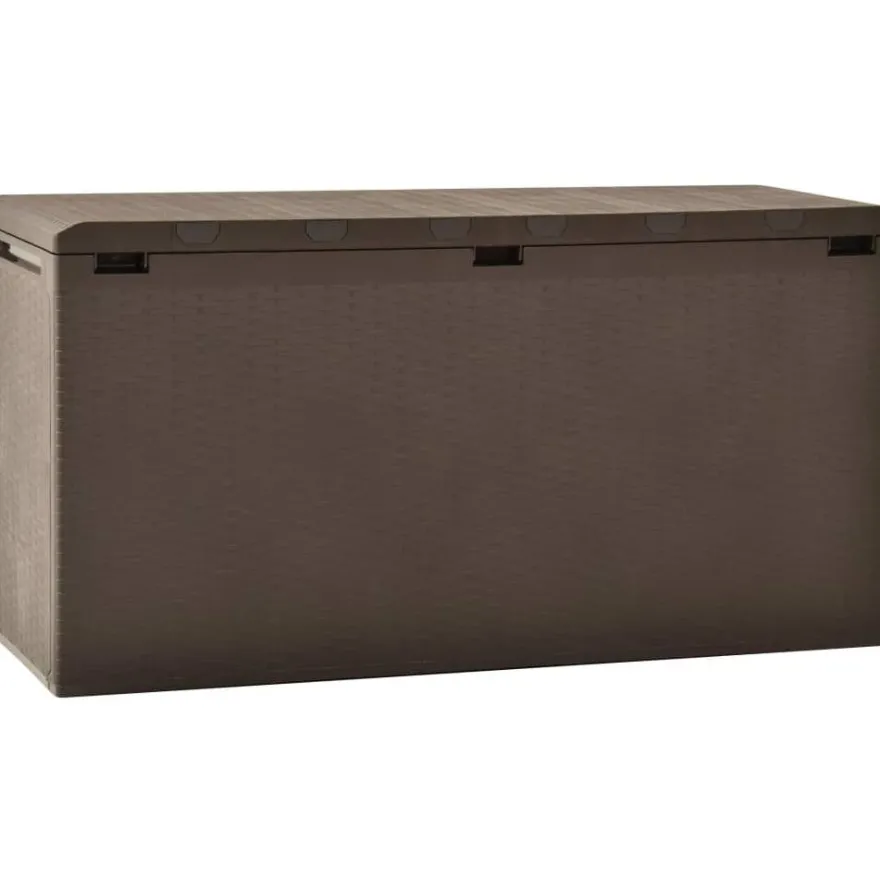 Puutarhan säilytyslaatikko, 114x47x60 cm, ruskea