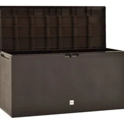 Puutarhan säilytyslaatikko, 114x47x60 cm, ruskea