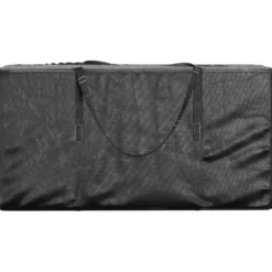 Puutarhan tyynyjen säilytyskassit 2 kpl musta 150x75x75 cm polyeteeni (55397)