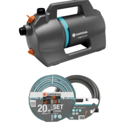 Puutarhapumppusarja Gardena 4100 Silent Jet, 4100l/h, 3.6bar + letkut ja liittimet