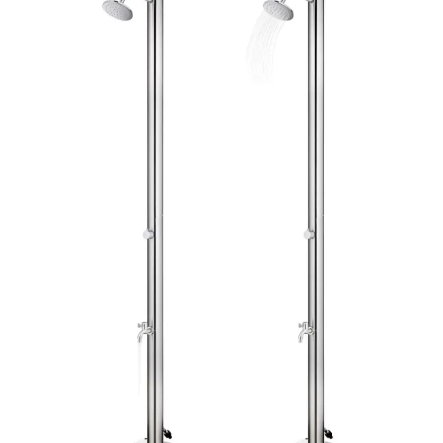 Puutarhasuihku 215 cm ruostumaton teräs
