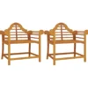 Puutarhatuolit 2 kpl 91x62x94 cm, tiikki
