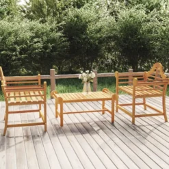 Puutarhatuolit 2 kpl 91x62x94 cm, tiikki