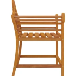 Puutarhatuolit 2 kpl 91x62x94 cm, tiikki