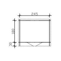 Puutarhavaja Skan Holz Alpha, 4.4m²