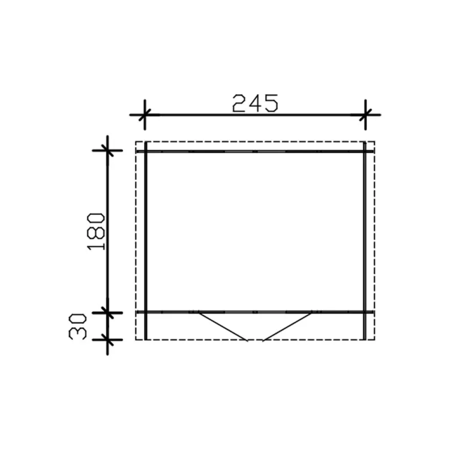 Puutarhavaja Skan Holz Alpha, 4.4m²