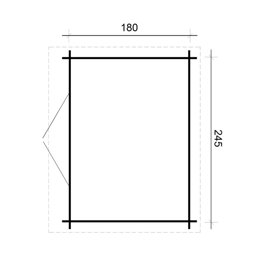 Puutarhavaja Skan Holz Alpha, 4.4m²