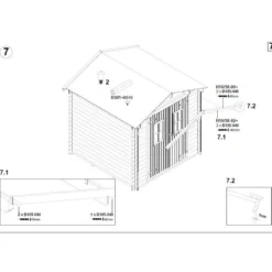 Puutarhavaja Skan Holz Alpha, 4.4m²