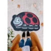 PVC-ovimatto Linento Ladybird, 40x60cm, punainen