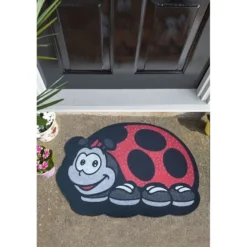 PVC-ovimatto Linento Ladybird, 40x60cm, punainen