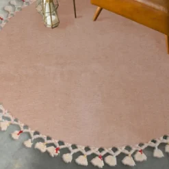 Pyöreä matto Linento 1286, Ø80cm, cappuccino