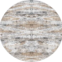 Pyöreä matto Linento Incierto, Ø140cm, beige