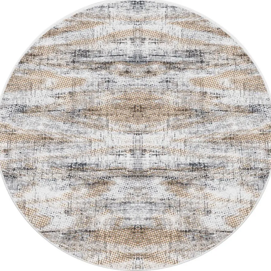 Pyöreä matto Linento Incierto, Ø140cm, beige
