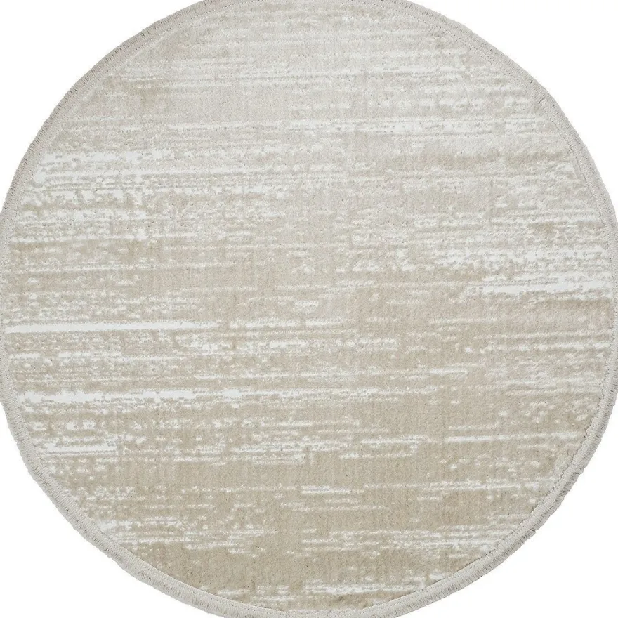 Pyöreä matto Linento Jasmine 1452 beige/valkoinen, eri kokoja