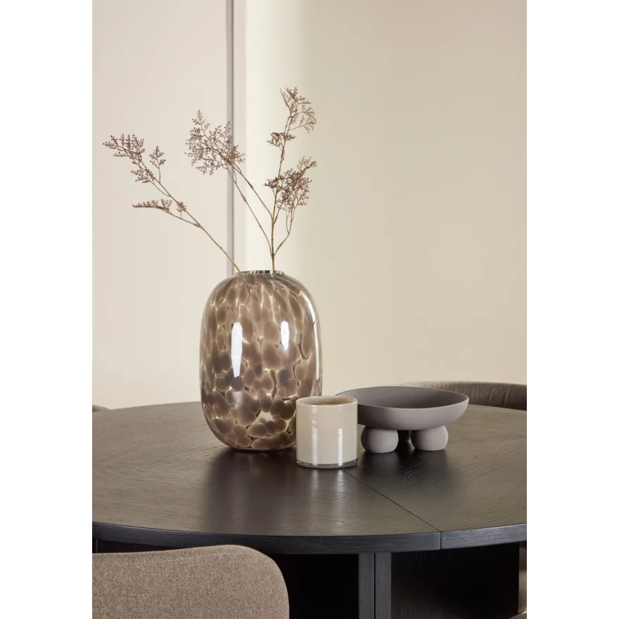 Pyöreä ruokailuryhmä Venture Home, Ø120/170x120cm Strada-pöytä + 4 Edina-tuolia, sametti, eri värejä