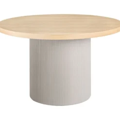 Pyöreä ruokapöytä House Nordic Solva, ø120cm, hiekka/ruskea