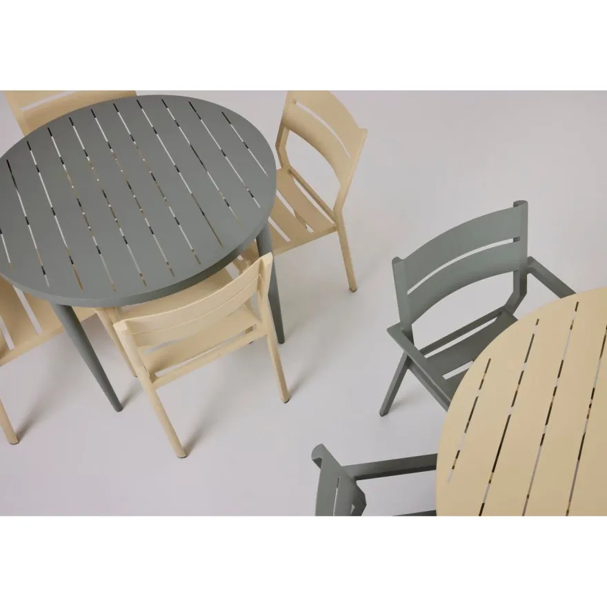 Pyöreä ruokapöytä terassille Brafab Bigby, Ø100cm
