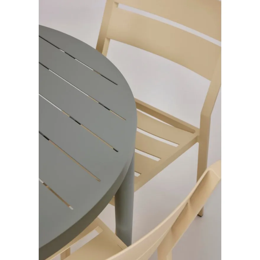 Pyöreä ruokapöytä terassille Brafab Bigby, Ø100cm