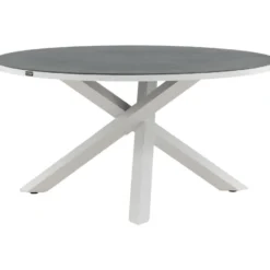 Pyöreä ruokapöytä Venture Home Copacabana 2, Ø140cm, harmaa/valkoinen