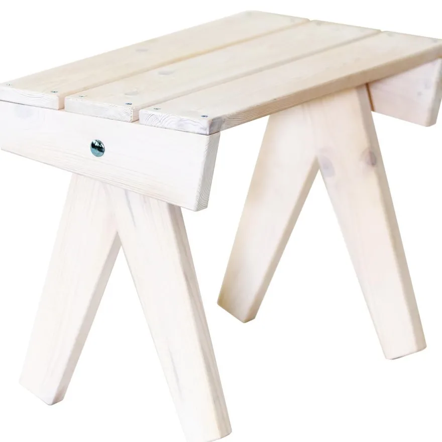 Pöytä EcoFurn Granny mänty, kuultovalkoinen