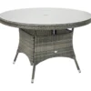 Pöytä Home4you Geneva, Ø120cm, harmaa