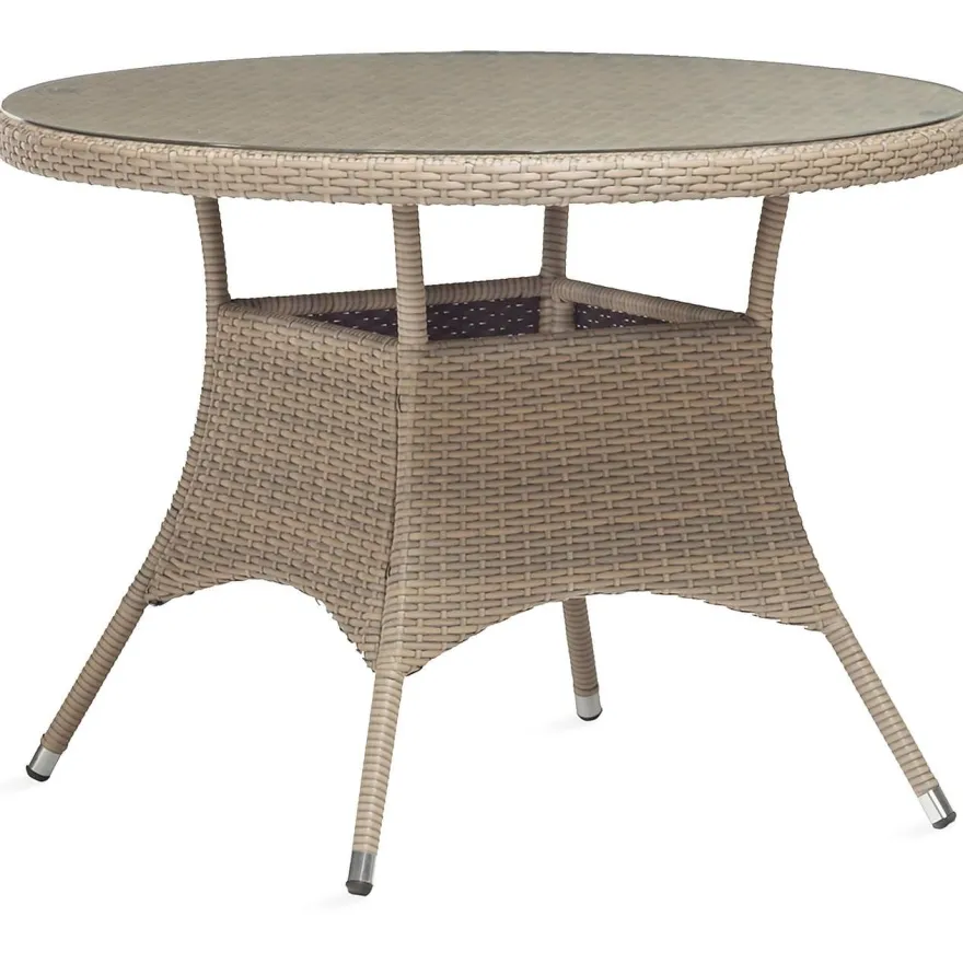 Pöytä Home4you Larache, Ø100cm, harmaa