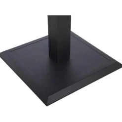 Pöytä Home4You TOMSON 85x85xK52-75 cm, tummanharmaa