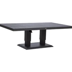 Pöytä Home4You TOMSON 150x90xK52-75 cm, tummanharmaa