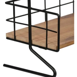 Pöytähyllykkö Linento Furniture Else, ruskea/musta