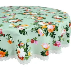 Pöytäliina Home4You SUMMER kukkakuosi Ø170 cm, kukat, monivärinen